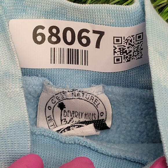 Vintage Beverly-Hills Sweatshirt Women Medium 20x22 Blue USA - Picture 6 of 14